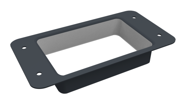 Воронка врезная прямоугольная Vortex Lite Matt Ø 130 мм, RAL 7024