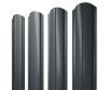 GL Штакетник Полукруглый Slim, фигурный 0.5 мм, Satin, RAL 7016