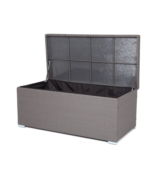 Сундук водонепроницаемый из искусственного ротанга, Порту цвет: графит