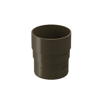 Муфта трубы соединительная, Docke Premium, Ø85 мм, цвет: каштан