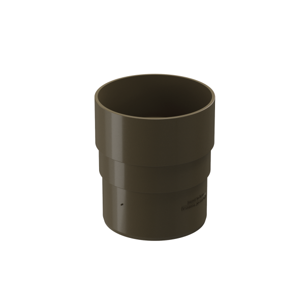 Муфта трубы соединительная, Docke Premium, Ø85 мм, цвет: каштан