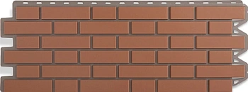 Фасадные панели Альта Профиль, Кирпич клинкерный, 1220 х 440 мм цвет: красный