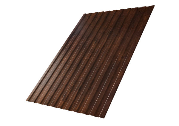 Профилированный лист GL C 8 A, 0.4 мм, Print Premium, Golden Wood Intense FTC Профилированный лист GL C 8 A, 0.4 мм, Print Premium, Golden Wood Intense FTC