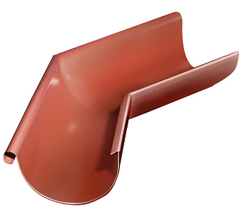 Угол желоба внешний 135°, Grand Line Ø 125 мм, RAL 8004