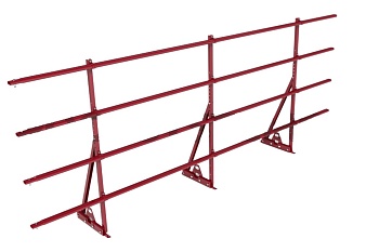 Ограждение кровельное для фальцевой кровли Roofsystems Prestige Next фальц, H=1200 мм RAL 3020, L=3000 мм