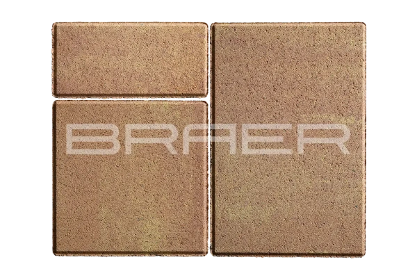 Тротуарная плитка Braer Старый город Ландхаус 60 мм 80х160, 160х160, 240х160 мм, прямоугольная, цвет: Color Mix Рассвет
