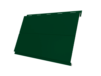 Металлический сайдинг Grand Line, Вертикаль Line 0.45 мм, PE, RAL 6005