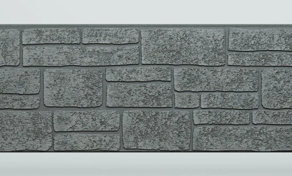 Панель FCS Simple под Камень, 15 мм, 360х1480 мм цвет: AA6113 графит