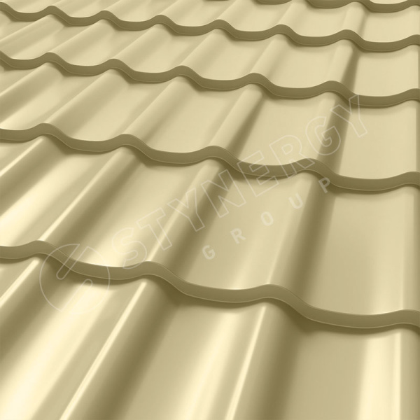 Металлочерепица Stynergy, СМ Классик 0.5 мм, Corundum, RAL 1014