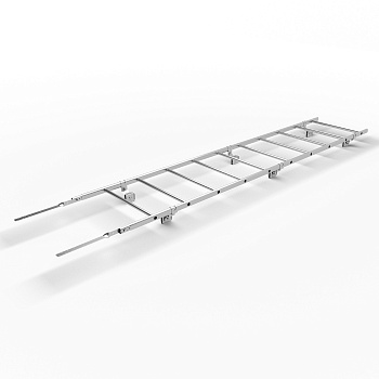 Лестница кровельная для фальцевой кровли Roofsystems Prestige 600 фальц, L=3000 мм zinc