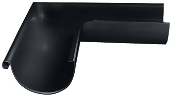 Угол желоба внешний 90° Grand Line Ø 150 мм PE, RAL 7024