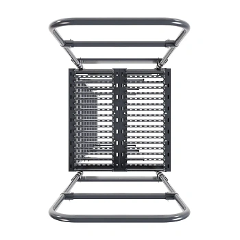 Площадка переходная Borge, высота поручня 1200, мостик 800х800 мм RAL 7024 matt