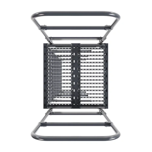 Площадка переходная Borge, высота поручня 1200, мостик 800х800 мм RAL 7024 matt