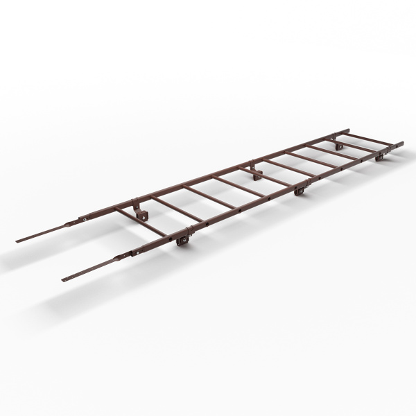 Лестница кровельная для фальцевой кровли Roofsystems Prestige 400 фальц, L=3000 мм RAL 8017
