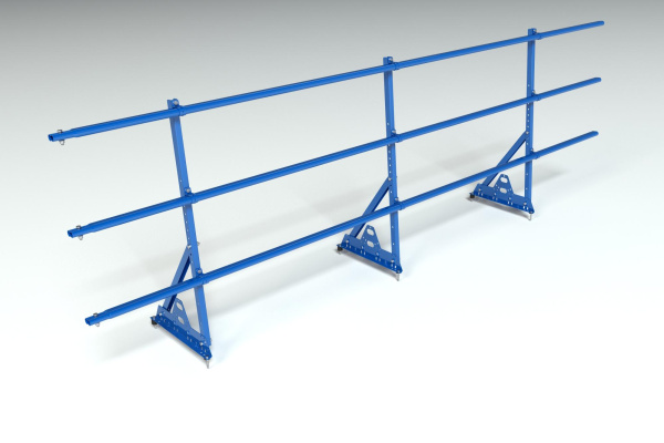 Ограждение кровельное, универсальное Roofsystems Prestige Next, H=900 мм RAL 5005, L=3000 мм