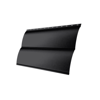 Металлический сайдинг Grand Line, Блок-хаус new 0.45 мм, Drap ST, RAL 9005