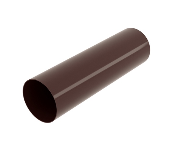 Труба водосточная пвх, Grand Line Ø 87 мм, L=3000 мм, цвет: шоколад