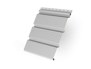 Софит пвх Grand Line, Classic, частично перфорированный, L=3000 мм серия Classic, цвет: белый