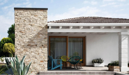 Сланец, 3D панель из камня, 350х180 мм, Modern Beige Slate