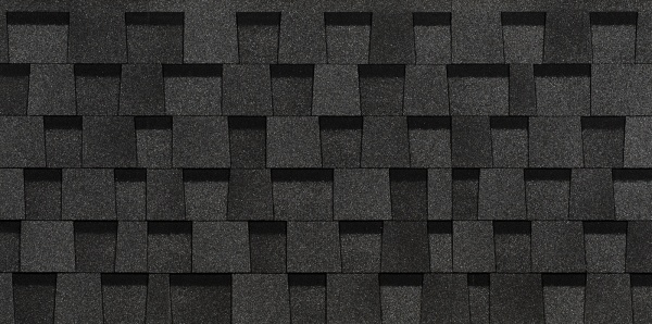 Ламинированная битумная черепица, Docke, Dragon Standart цвет: темно-серый, 2.38 м² / уп.