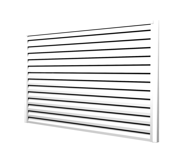 Ламель для забора жалюзи, Tokyo new, с пленкой 0.5 мм, Satin, RAL 9003