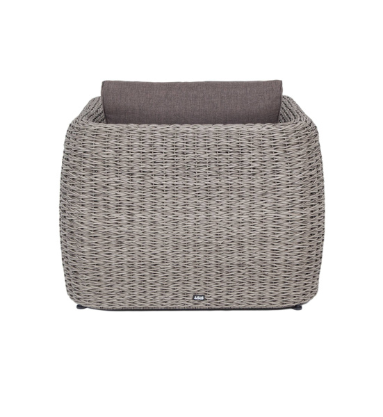 Кресло плетеное из искусственного ротанга гиацинт, Кальяри цвет: серый