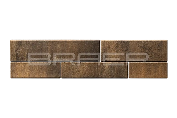 Тротуарная плитка Braer Домино 60 мм 280х120, 360х120, 480х120, 480х160, 640х160 мм, цвет: Color Mix Каштан