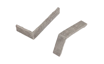 Декоративный кирпич, угловой элемент Mesterra Stratum, 235х110х40 мм под Кирпич, цвет: 010