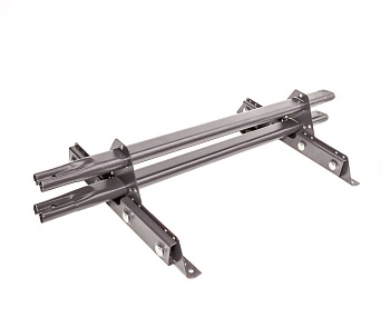 Снегозадержатель для фальцевой кровли Roofsystems Prestige Next фальц 2 опоры, 2 трубы, овал 45х25, L=1200 мм, RAL 7004