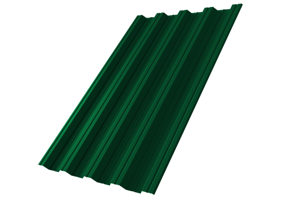 Профилированный лист GL HC44 R, 0.5 мм, Satin Matt, RAL 6005