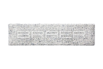 Тротуарная плитка Braer Ригель 60 мм 320х80 мм, цвет: Гранит на белом Select