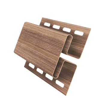 H-профиль пвх, Grand Line, L=3000 мм серия Design Tundra, цвет: рябина