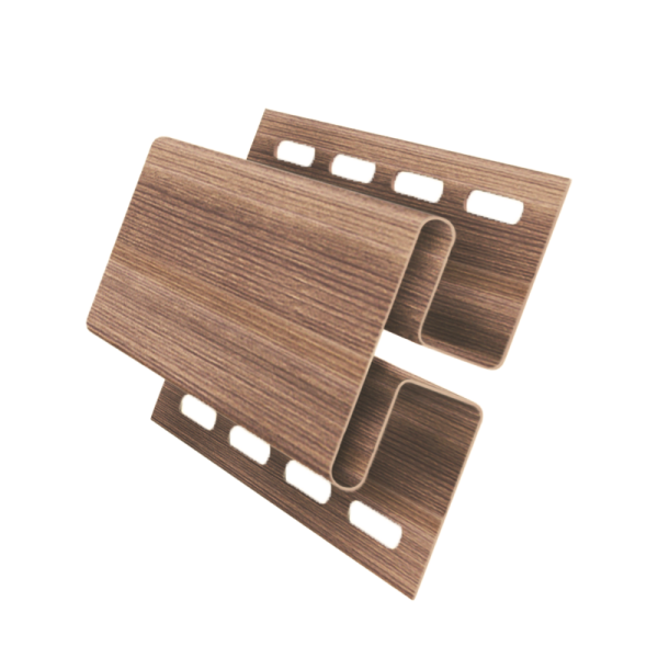 H-профиль пвх, Grand Line, L=3000 мм серия Design Tundra, цвет: рябина