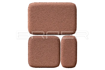 Тротуарная плитка Braer Классико 60 мм 57х115, 115х115, 172х115 мм, цвет: винный
