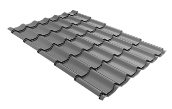 Профиль волновой Grand Line модерн 0.45 мм, PE, RAL 9006