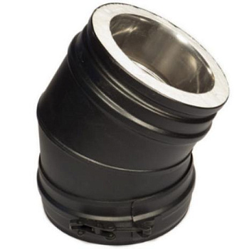 Отвод 30° Schiedel Permeter 25, Ø130/180 мм черный