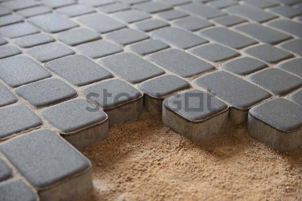 Тротуарная плитка Steingot Классика 60 мм 115/172 х 115/86 мм, цвет: серый