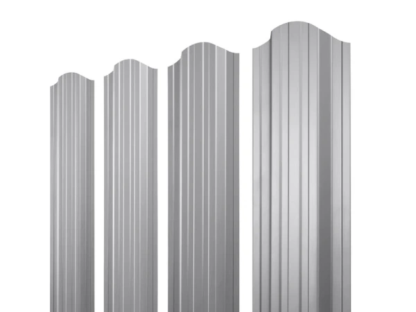 ММТ Штакетник П-образный, фигурный, 110 мм 0.42 мм, PE-double, RAL 7004