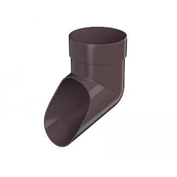 Слив трубы, Технониколь, оптима Ø80 мм, цвет: темно-коричневый