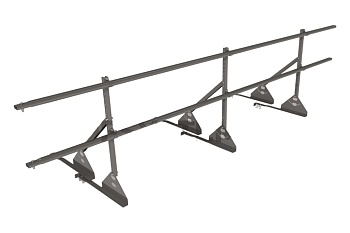 Ограждение кровельное для натуральной черепицы Roofsystems Prestige натур, H=600 мм RAL 7004, L=3000 мм