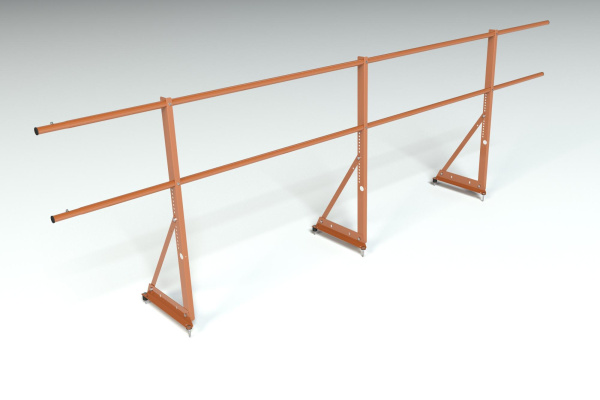 Ограждение кровельное, универсальное Roofsystems Econom, H=900 мм RAL 8004, L=3000 мм