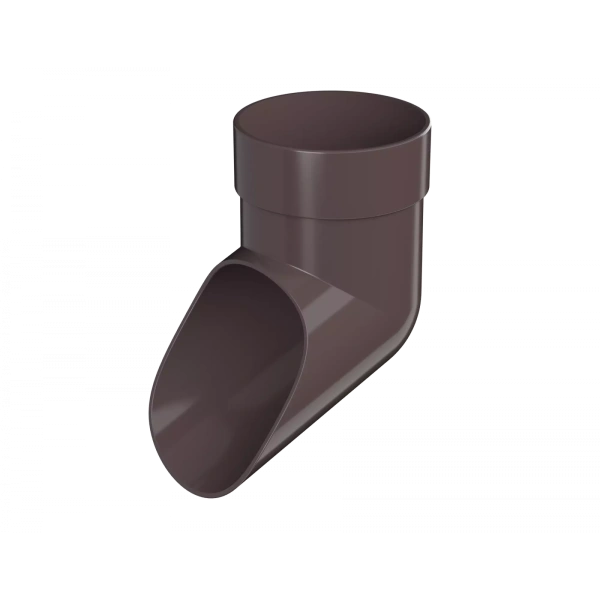 Слив трубы, Технониколь, оптима Ø80 мм, цвет: темно-коричневый