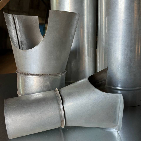 СЗ Воронка желоба Ø 125 мм 0.5 мм, Zn, без цвета