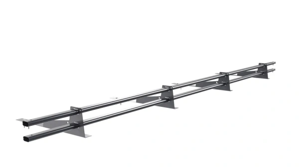 Снегозадержатель для гибкой черепицы Borge L=3000 мм, 4 опоры, 2 трубы, овал 25х45 RAL 7024