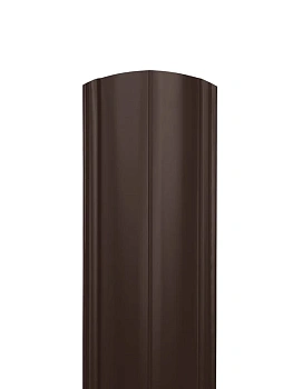 ММТ Штакетник Полукруглый, фигурный, 122 мм 0.5 мм, PE-double Matt, RAL 8017