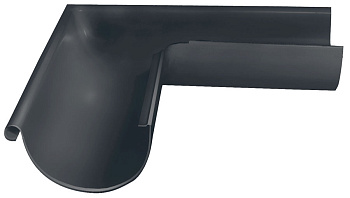 Угол желоба внешний 90° Grand Line Ø 125 мм PE Matt, RAL 7024