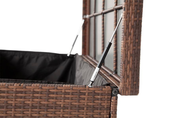 Сундук водонепроницаемый из искусственного ротанга, Порту цвет: коричневый