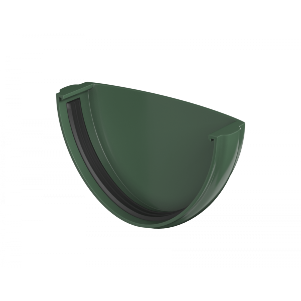 Заглушка желоба, Технониколь пвх, стандарт Ø 125 мм, цвет: зеленый