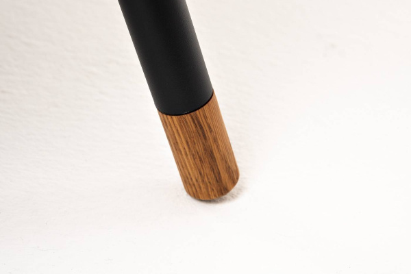 Столик журнальный из HPL, Верона, 70х50 см, H40см, каркас черный муар, цвет столешницы серый гранит