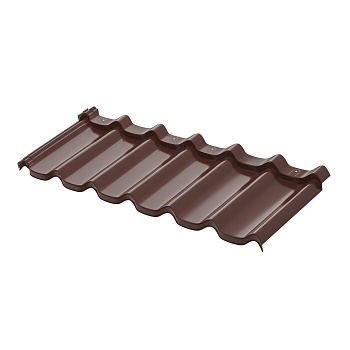 Модульная металлочерепица Aquasystem, Стокгольм 1185х425 мм 0.5 мм, PE, RAL 8017